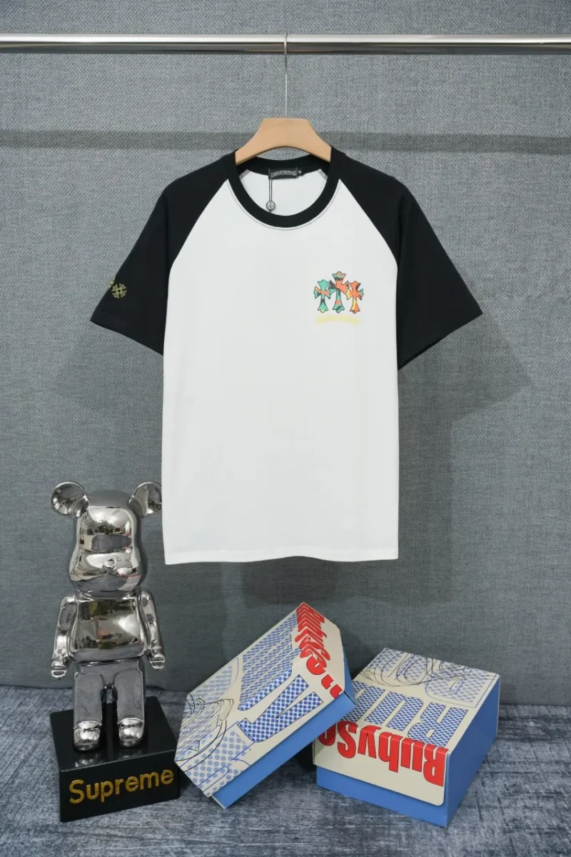 Multicolor Horseshoe Cross Raglan T-Shirt