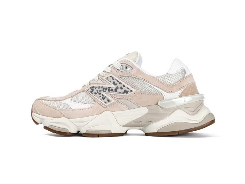 New Balance 9060 Sea Salt Leopard Print Right Side View