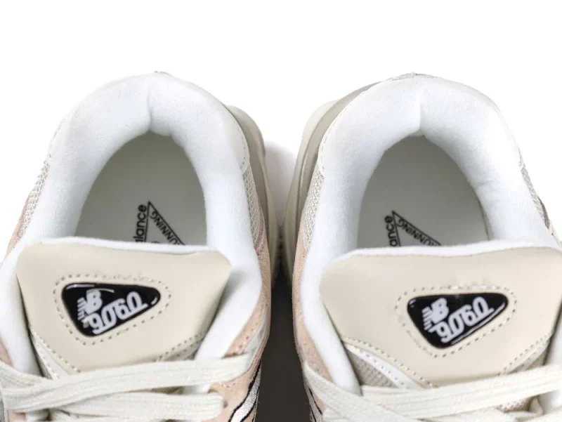 New Balance 9060 Sea Salt Leopard Print Tounge Details