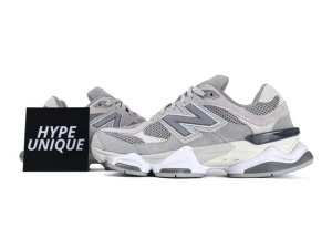 New Balance 9060 Slate Grey Raincloud Side Profile with Hypeunique Card