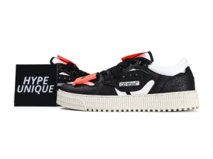 Off-White 3.0 Court Sneakers Black White Pair Profile Display