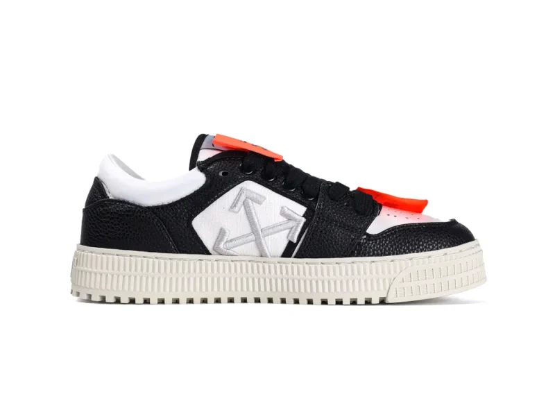 Off-White 3.0 Court Sneakers Black White Right Side View