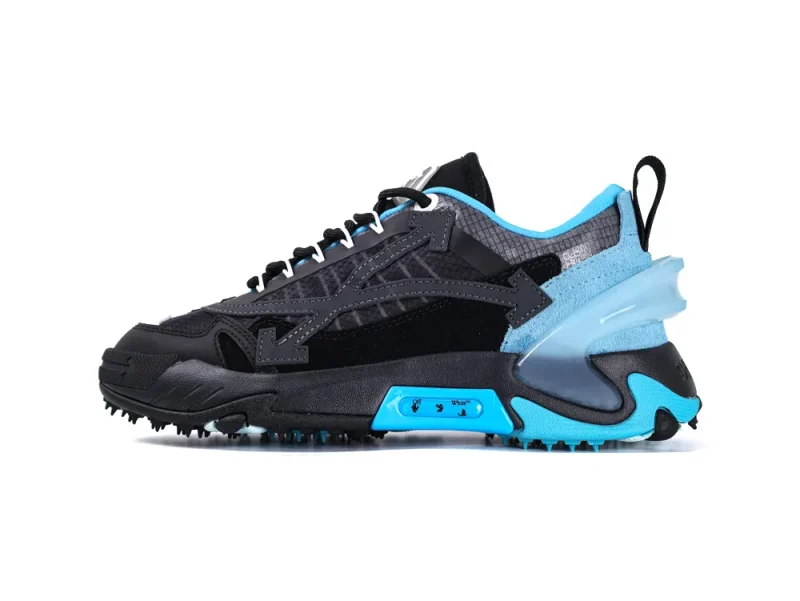 Off-White Odsy 2000 Sneakers Blue Black Right Side View