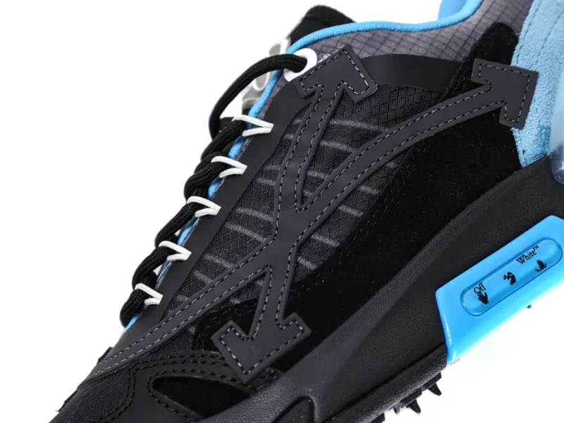 Off-White Odsy 2000 Sneakers Blue Black Side View