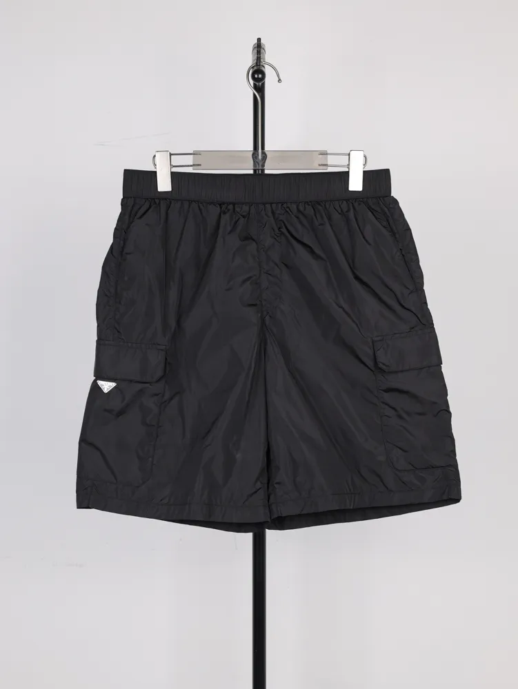 RL Pony Embroidered Linen Shorts Color Black