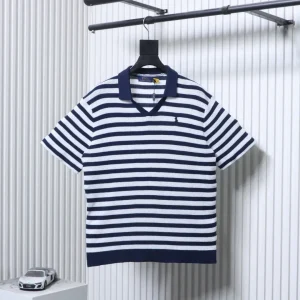 RL Striped Knit Polo T-Shirt