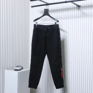 Red Stripe Side Panel Jogger Pants