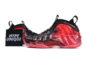 Stranger Things x Air Foamposite One Vecna Side Profile with Hypeunique Card