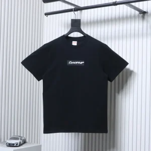 Sup Artistic Letter Print Cotton T-Shirt