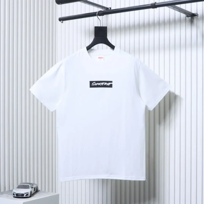 Sup Artistic Letter Print Cotton T-Shirt