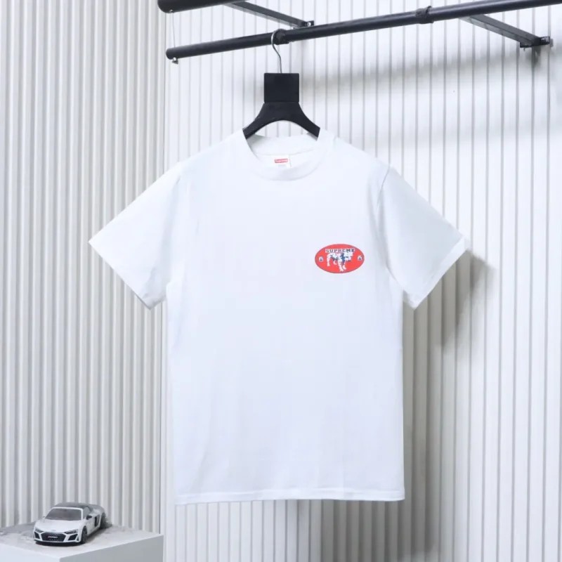 Sup Cow Print Cotton Short-Sleeve T-Shirt
