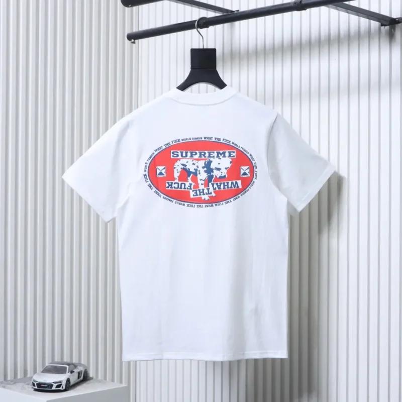 Back Sup Cow Print Cotton Short-Sleeve T-Shirt