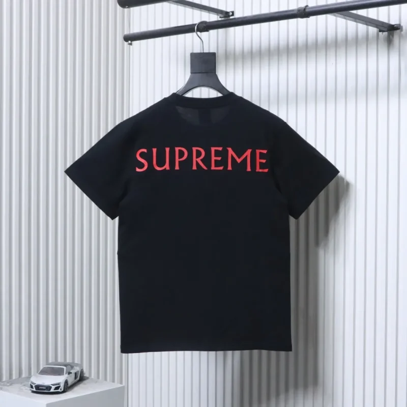 Back Sup Lamb Print Cotton T-Shirt