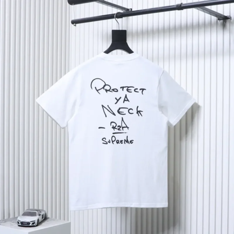 Back Sup Portrait Print Cotton T-Shirt