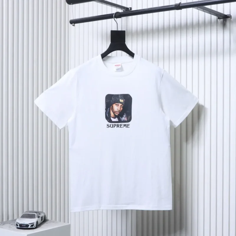 Sup Portrait Print Cotton T-Shirt