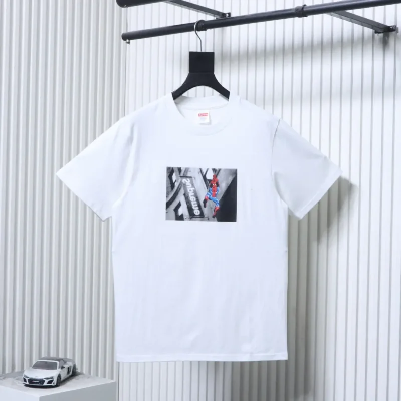 Sup Spider-Man Print Cotton T-Shirt