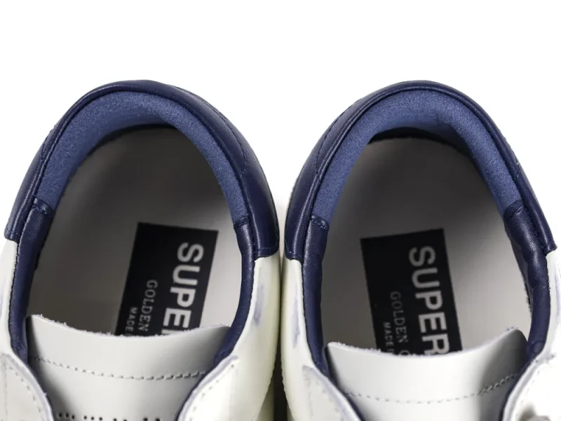 Super Star Sneakers White Ice Night Blue Mouth Detail