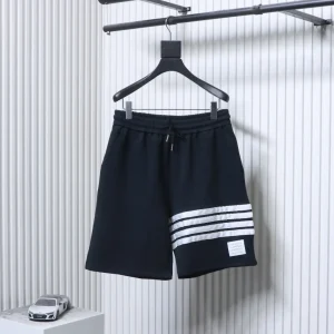 TB Four-Stripe Cotton Sweat Shorts