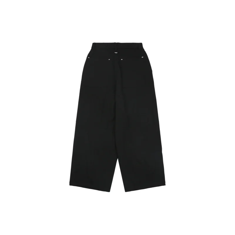 Back TW Wide Leg Square Buckle Casual Trousers