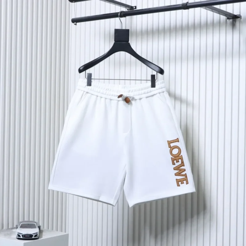 Terry Embroidered Logo Drawstring Shorts