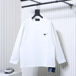 Triangle Logo Pocket Long Sleeve Shirt