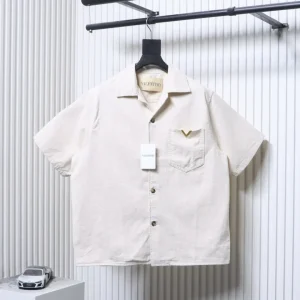 V Logo Pocket Denim T-Shirt