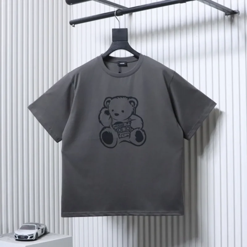 Well Done Radio Bear Print Cotton T-Shirt