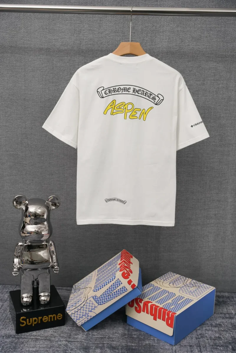 Back Yellow Aspen Logo Pocket T-Shirt