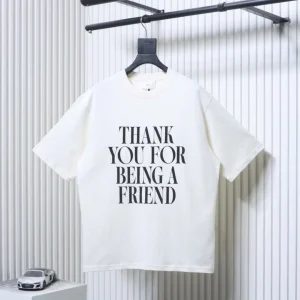 AMI Heavyweight Cotton Slogan Print T-Shirt