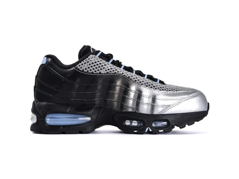Air Max 95 Big Bubble x Palace Metallic Silver Black Right Side View