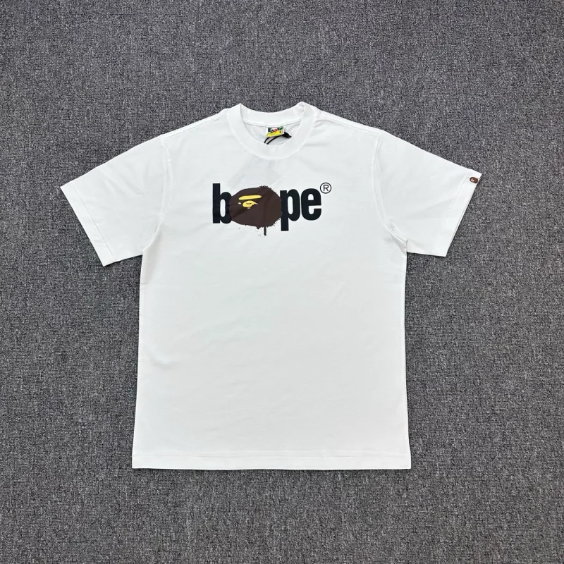 BAPE American Trend Ape Head Chest Print T-Shirt