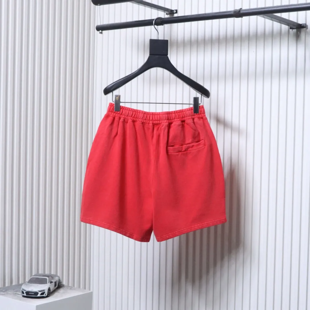 Back BAPE Ape Head Embroidered Washed Shorts