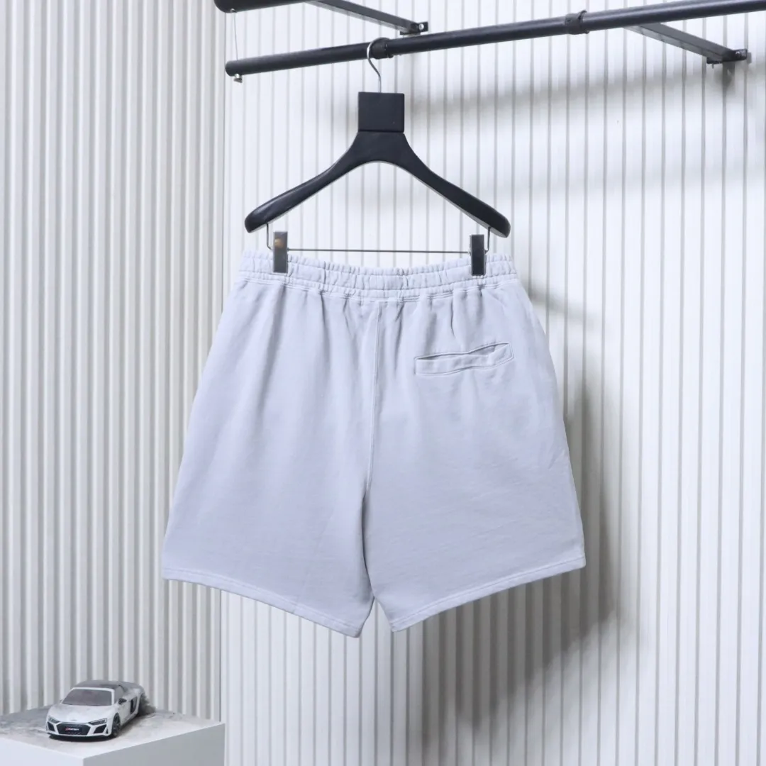 Back BAPE Ape Head Embroidered Washed Shorts