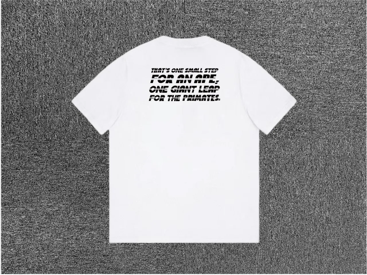 Back BAPE Astronaut Ape Head Graphic T-Shirt