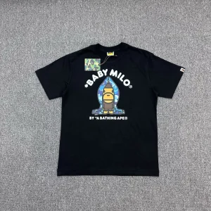 BAPE Cartoon Ape Blue Camouflage T-Shirt