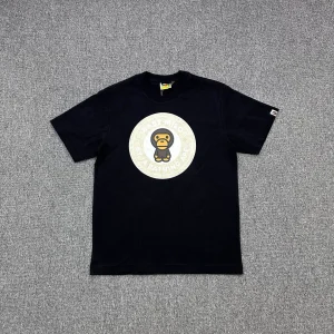 BAPE Round Logo Print T-Shirt