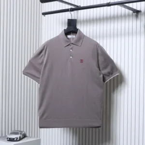 BC Embroidered Ribbed Polo T-Shirt