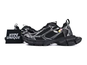 BLCG 3XL Charm Sneakers Black Silver Side Profile