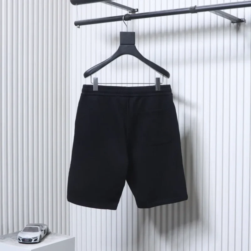 Back BLCG Embroidered Letter Washed Shorts