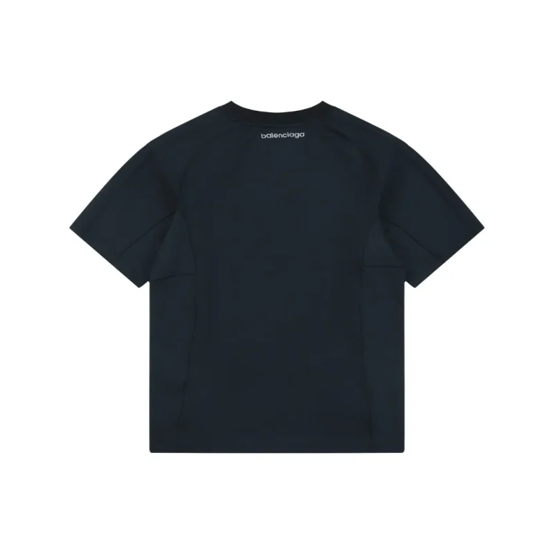 Back of BLCG Side Stripe Reflective Logo Quick-Dry Performance T-Shirt