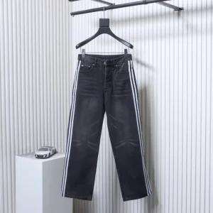 BLCG x AD Three-Stripe Washed Wide-Leg Jeans