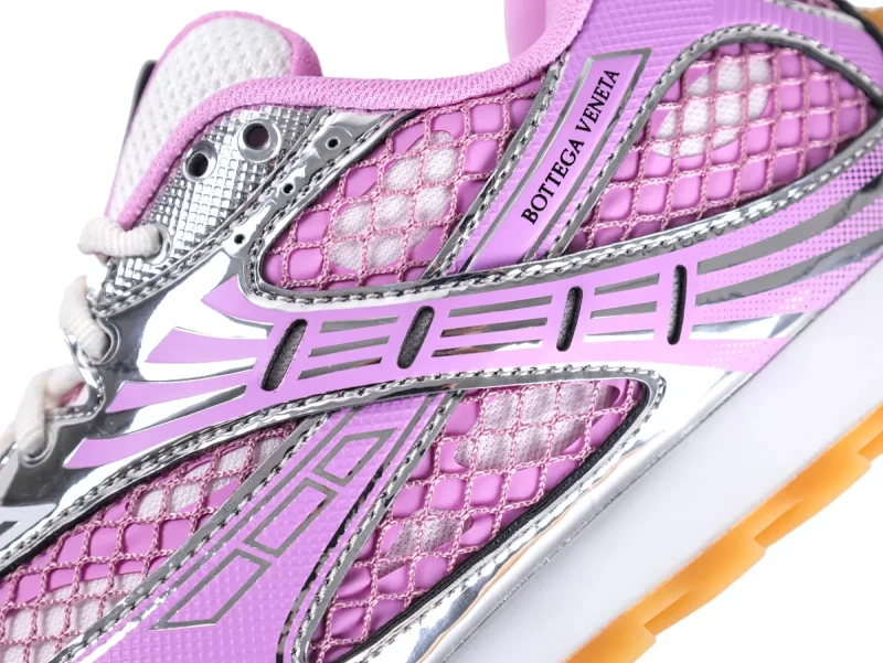 BV Orbit Sneakers Gloss Silver Side View