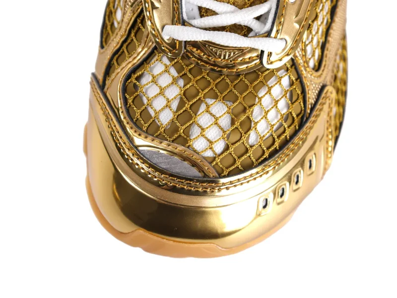 BV Orbit Sneakers Gold White Top View
