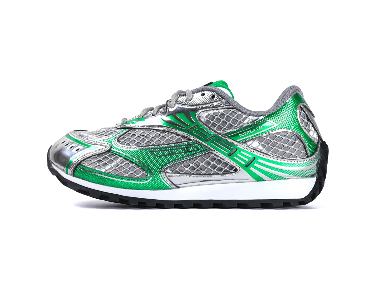 BV Orbit Sneakers Silver Parakeet Left Side View