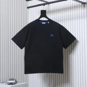 Blue Equestrian Knight Embroidered Logo T-Shirt
