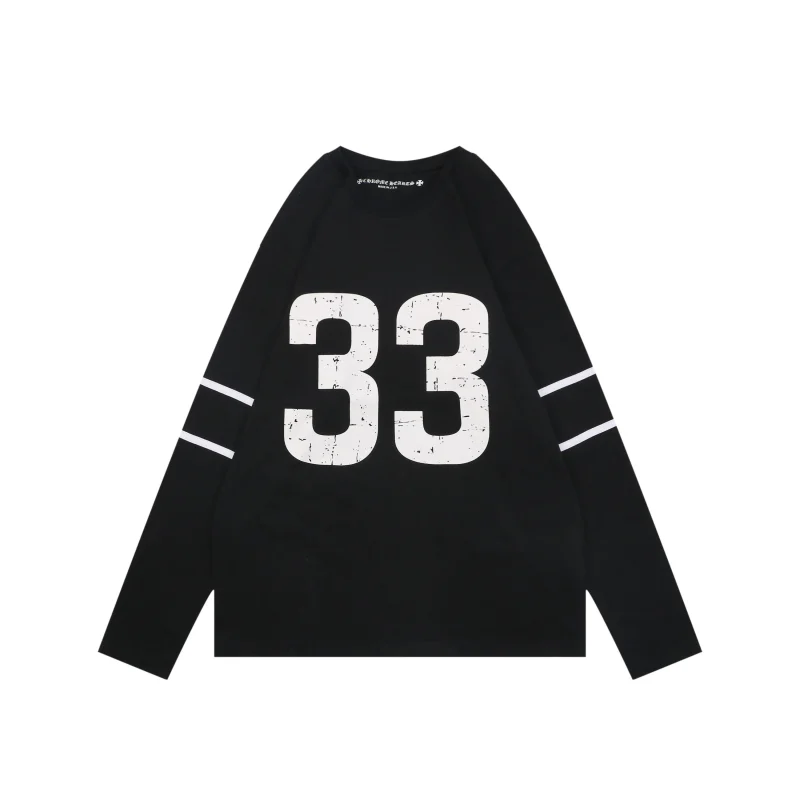 CH 33 Sanskrit Cross Print Long-Sleeve Shirt
