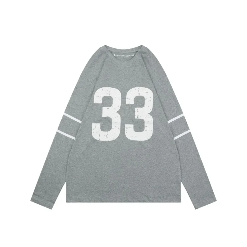 CH 33 Sanskrit Cross Print Long-Sleeve Shirt