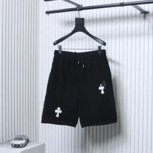 CH Cross Embroidered Heavyweight Cotton Shorts