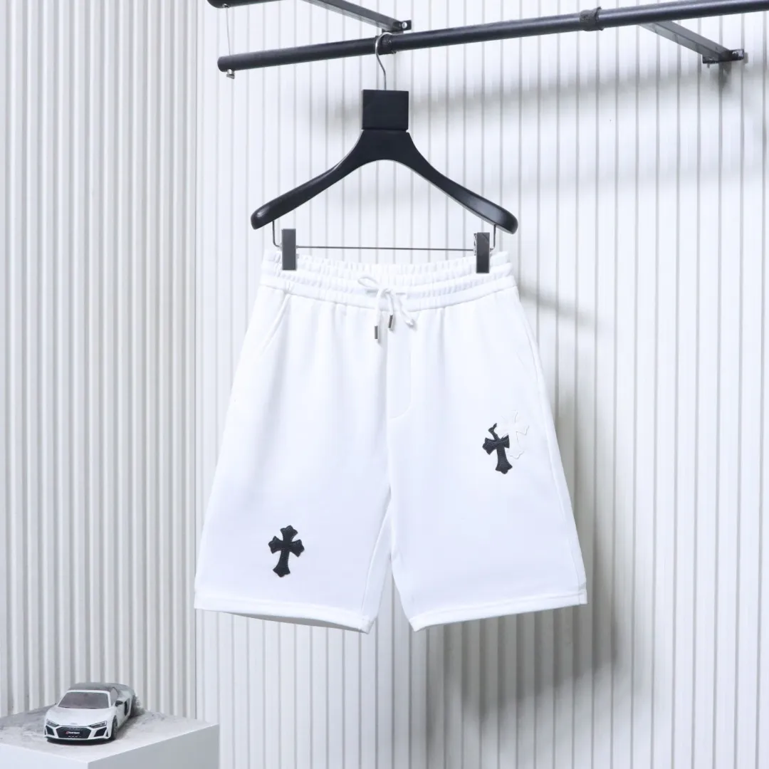 CH Cross Embroidered Heavyweight Cotton Shorts