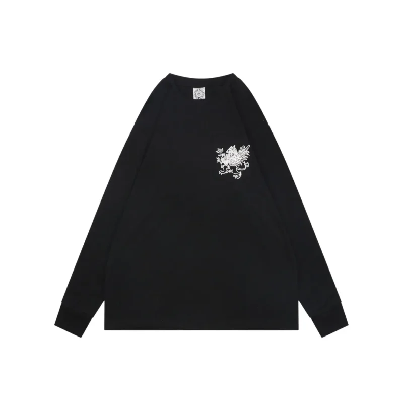 CH Griffin Sanskrit Print Long Sleeve T-Shirt